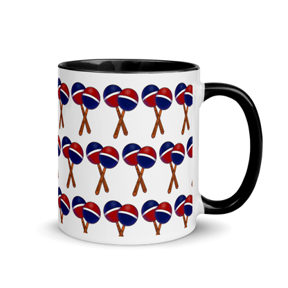 Maracas Dominicana Mug with Color Inside  - 2020 - DominicanGirlfriend.com - Frases Dominicanas - República Dominicana Lifestyle Graphic T-Shirts Streetwear & Accessories - New York - Bronx - Washington Heights - Miami - Florida - Boca Chica - USA - Dominican Clothing