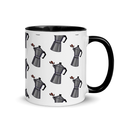 Cafetera Mug with Color Inside  - 2020 - DominicanGirlfriend.com - Frases Dominicanas - República Dominicana Lifestyle Graphic T-Shirts Streetwear & Accessories - New York - Bronx - Washington Heights - Miami - Florida - Boca Chica - USA - Dominican Clothing
