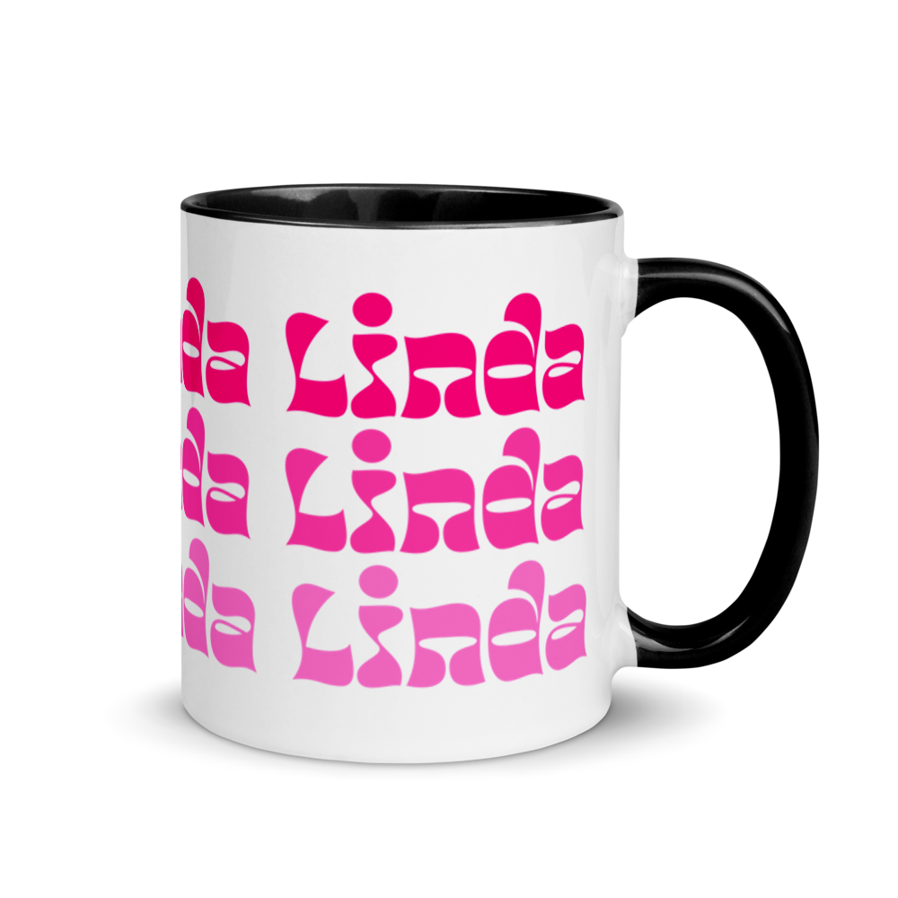 Linda Mug with Color Inside  - 2020 - DominicanGirlfriend.com - Frases Dominicanas - República Dominicana Lifestyle Graphic T-Shirts Streetwear & Accessories - New York - Bronx - Washington Heights - Miami - Florida - Boca Chica - USA - Dominican Clothing