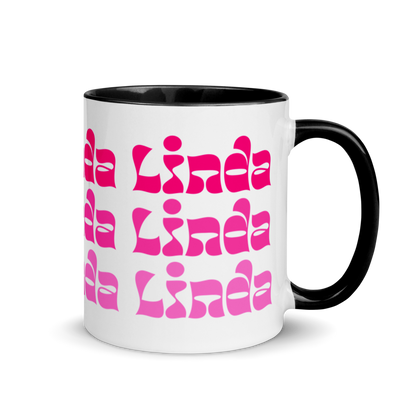 Linda Mug with Color Inside  - 2020 - DominicanGirlfriend.com - Frases Dominicanas - República Dominicana Lifestyle Graphic T-Shirts Streetwear & Accessories - New York - Bronx - Washington Heights - Miami - Florida - Boca Chica - USA - Dominican Clothing