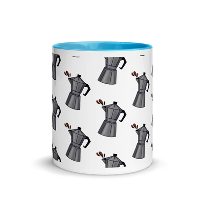 Cafetera Mug with Color Inside  - 2020 - DominicanGirlfriend.com - Frases Dominicanas - República Dominicana Lifestyle Graphic T-Shirts Streetwear & Accessories - New York - Bronx - Washington Heights - Miami - Florida - Boca Chica - USA - Dominican Clothing