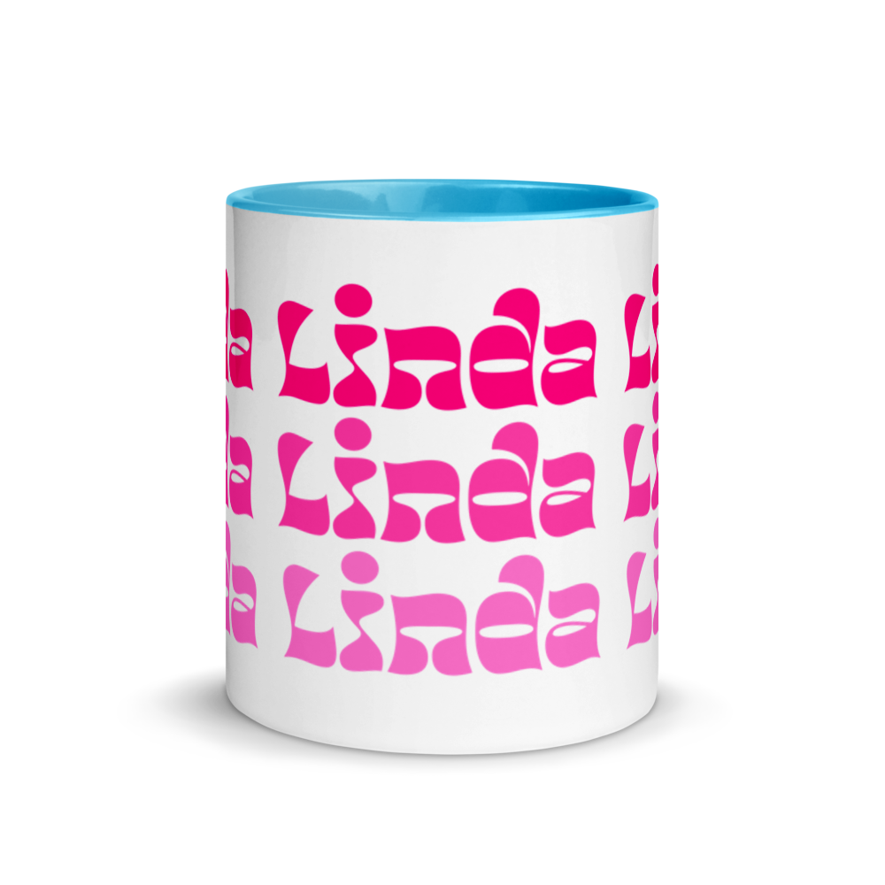 Linda Mug with Color Inside  - 2020 - DominicanGirlfriend.com - Frases Dominicanas - República Dominicana Lifestyle Graphic T-Shirts Streetwear & Accessories - New York - Bronx - Washington Heights - Miami - Florida - Boca Chica - USA - Dominican Clothing