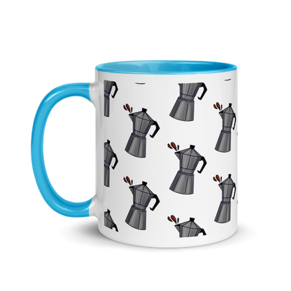 Cafetera Mug with Color Inside  - 2020 - DominicanGirlfriend.com - Frases Dominicanas - República Dominicana Lifestyle Graphic T-Shirts Streetwear & Accessories - New York - Bronx - Washington Heights - Miami - Florida - Boca Chica - USA - Dominican Clothing