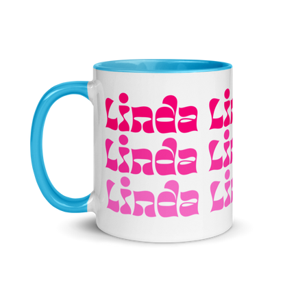 Linda Mug with Color Inside  - 2020 - DominicanGirlfriend.com - Frases Dominicanas - República Dominicana Lifestyle Graphic T-Shirts Streetwear & Accessories - New York - Bronx - Washington Heights - Miami - Florida - Boca Chica - USA - Dominican Clothing