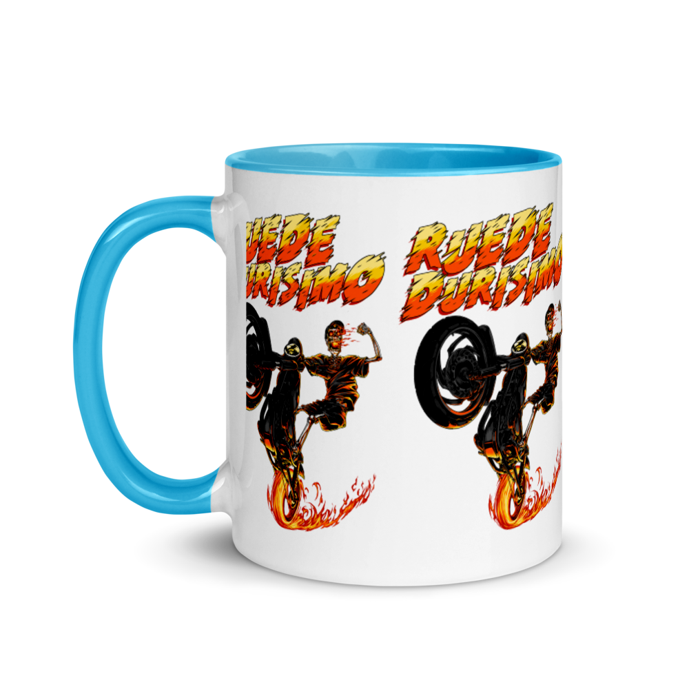 Ruede Durisimo Mug with Color Inside  - 2020 - DominicanGirlfriend.com - Frases Dominicanas - República Dominicana Lifestyle Graphic T-Shirts Streetwear & Accessories - New York - Bronx - Washington Heights - Miami - Florida - Boca Chica - USA - Dominican Clothing