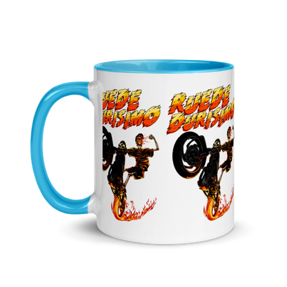 Ruede Durisimo Mug with Color Inside  - 2020 - DominicanGirlfriend.com - Frases Dominicanas - República Dominicana Lifestyle Graphic T-Shirts Streetwear & Accessories - New York - Bronx - Washington Heights - Miami - Florida - Boca Chica - USA - Dominican Clothing
