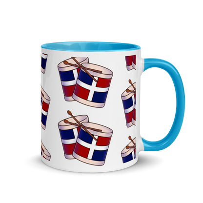 Tambora Dominicana Mug with Color Inside  - 2020 - DominicanGirlfriend.com - Frases Dominicanas - República Dominicana Lifestyle Graphic T-Shirts Streetwear & Accessories - New York - Bronx - Washington Heights - Miami - Florida - Boca Chica - USA - Dominican Clothing