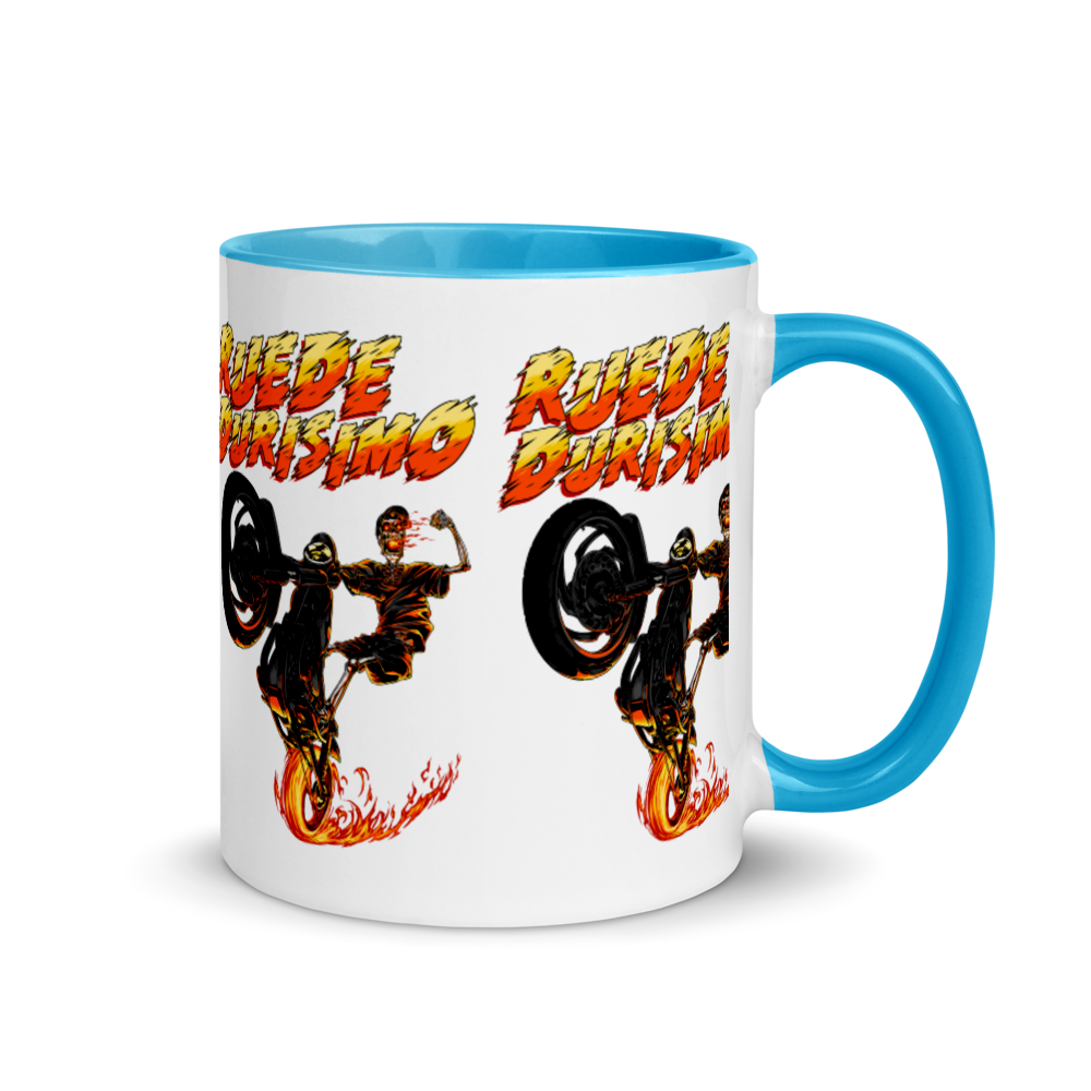 Ruede Durisimo Mug with Color Inside  - 2020 - DominicanGirlfriend.com - Frases Dominicanas - República Dominicana Lifestyle Graphic T-Shirts Streetwear & Accessories - New York - Bronx - Washington Heights - Miami - Florida - Boca Chica - USA - Dominican Clothing