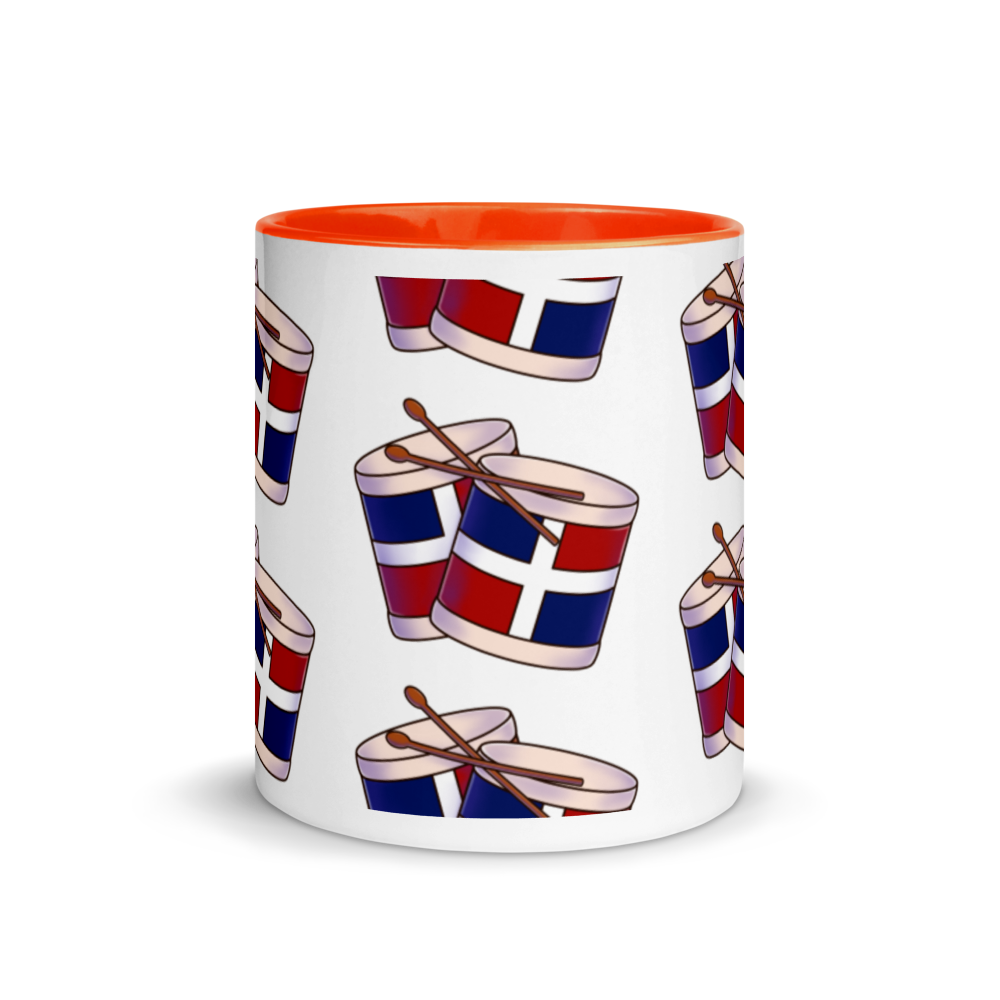 Tambora Dominicana Mug with Color Inside  - 2020 - DominicanGirlfriend.com - Frases Dominicanas - República Dominicana Lifestyle Graphic T-Shirts Streetwear & Accessories - New York - Bronx - Washington Heights - Miami - Florida - Boca Chica - USA - Dominican Clothing