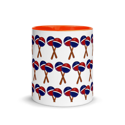 Maracas Dominicana Mug with Color Inside  - 2020 - DominicanGirlfriend.com - Frases Dominicanas - República Dominicana Lifestyle Graphic T-Shirts Streetwear & Accessories - New York - Bronx - Washington Heights - Miami - Florida - Boca Chica - USA - Dominican Clothing