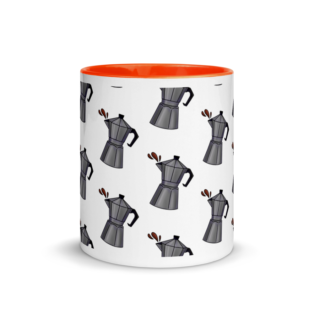 Cafetera Mug with Color Inside  - 2020 - DominicanGirlfriend.com - Frases Dominicanas - República Dominicana Lifestyle Graphic T-Shirts Streetwear & Accessories - New York - Bronx - Washington Heights - Miami - Florida - Boca Chica - USA - Dominican Clothing
