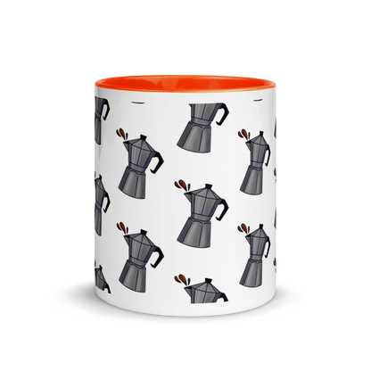 Cafetera Mug with Color Inside  - 2020 - DominicanGirlfriend.com - Frases Dominicanas - República Dominicana Lifestyle Graphic T-Shirts Streetwear & Accessories - New York - Bronx - Washington Heights - Miami - Florida - Boca Chica - USA - Dominican Clothing