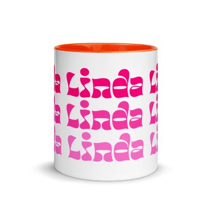 Linda Mug with Color Inside  - 2020 - DominicanGirlfriend.com - Frases Dominicanas - República Dominicana Lifestyle Graphic T-Shirts Streetwear & Accessories - New York - Bronx - Washington Heights - Miami - Florida - Boca Chica - USA - Dominican Clothing
