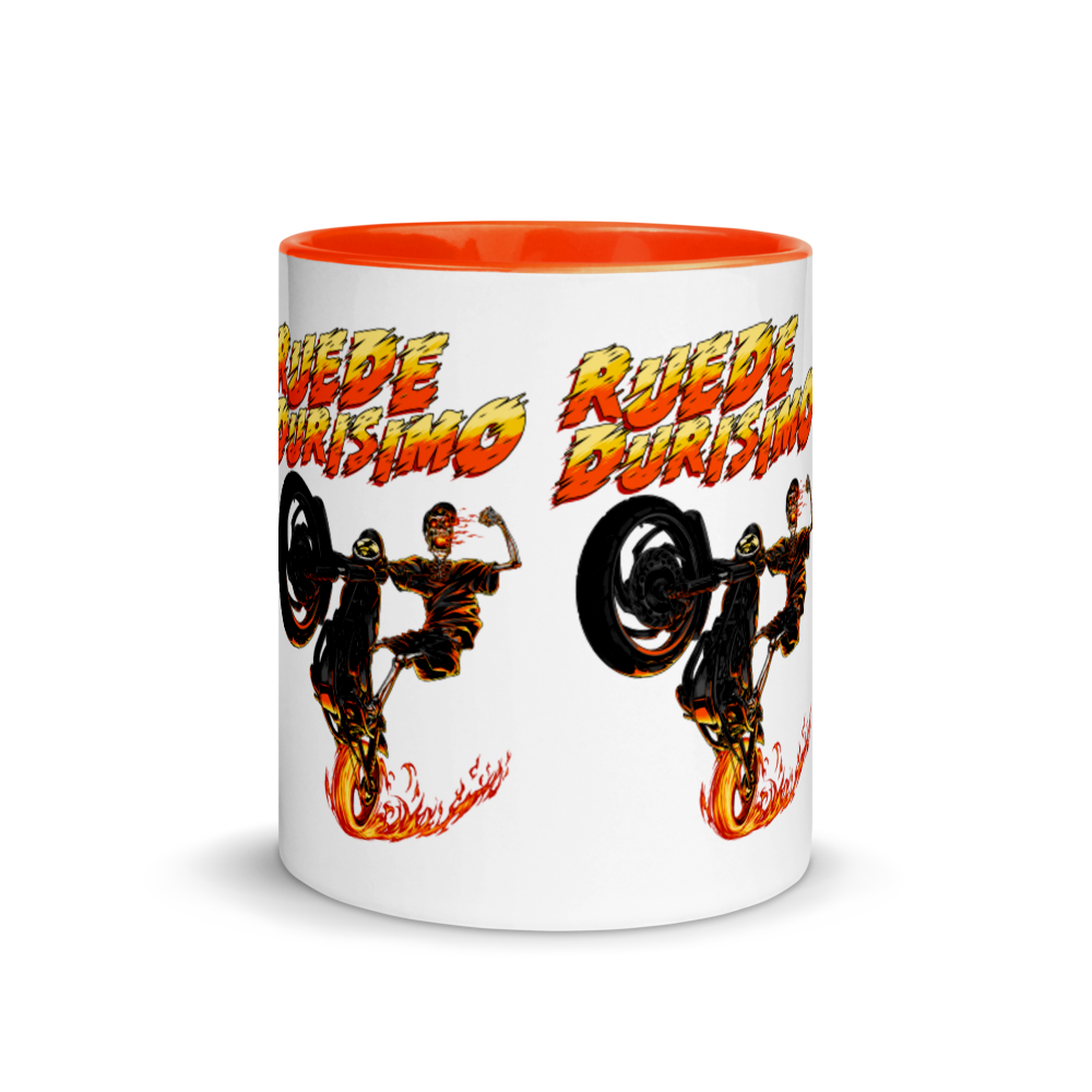 Ruede Durisimo Mug with Color Inside  - 2020 - DominicanGirlfriend.com - Frases Dominicanas - República Dominicana Lifestyle Graphic T-Shirts Streetwear & Accessories - New York - Bronx - Washington Heights - Miami - Florida - Boca Chica - USA - Dominican Clothing