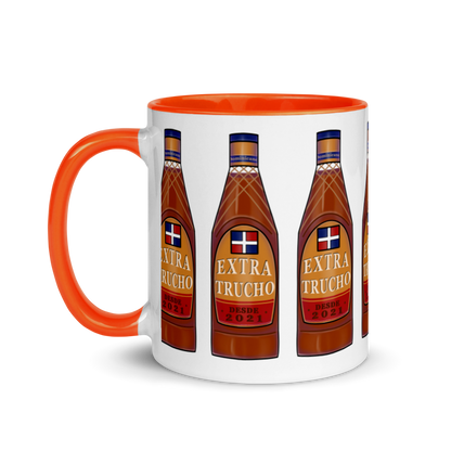 Extra Trucho Dominican Rum Mug with Color Inside  - 2020 - DominicanGirlfriend.com - Frases Dominicanas - República Dominicana Lifestyle Graphic T-Shirts Streetwear & Accessories - New York - Bronx - Washington Heights - Miami - Florida - Boca Chica - USA - Dominican Clothing