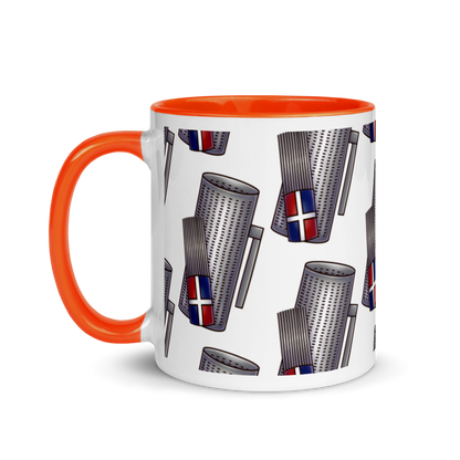 Güira Dominicana Mug with Color Inside  - 2020 - DominicanGirlfriend.com - Frases Dominicanas - República Dominicana Lifestyle Graphic T-Shirts Streetwear & Accessories - New York - Bronx - Washington Heights - Miami - Florida - Boca Chica - USA - Dominican Clothing