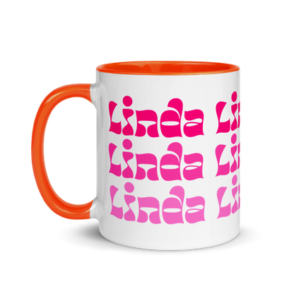 Linda Mug with Color Inside  - 2020 - DominicanGirlfriend.com - Frases Dominicanas - República Dominicana Lifestyle Graphic T-Shirts Streetwear & Accessories - New York - Bronx - Washington Heights - Miami - Florida - Boca Chica - USA - Dominican Clothing