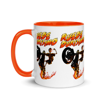 Ruede Durisimo Mug with Color Inside  - 2020 - DominicanGirlfriend.com - Frases Dominicanas - República Dominicana Lifestyle Graphic T-Shirts Streetwear & Accessories - New York - Bronx - Washington Heights - Miami - Florida - Boca Chica - USA - Dominican Clothing