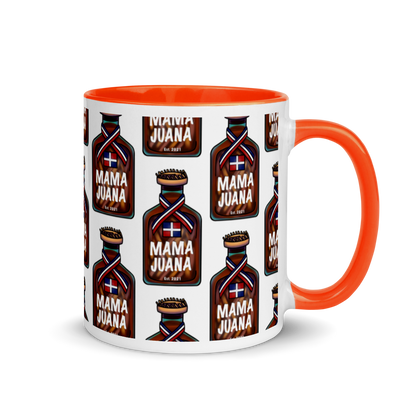 Mama Juana Dominicana Mug with Color Inside  - 2020 - DominicanGirlfriend.com - Frases Dominicanas - República Dominicana Lifestyle Graphic T-Shirts Streetwear & Accessories - New York - Bronx - Washington Heights - Miami - Florida - Boca Chica - USA - Dominican Clothing