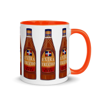 Extra Trucho Dominican Rum Mug with Color Inside  - 2020 - DominicanGirlfriend.com - Frases Dominicanas - República Dominicana Lifestyle Graphic T-Shirts Streetwear & Accessories - New York - Bronx - Washington Heights - Miami - Florida - Boca Chica - USA - Dominican Clothing