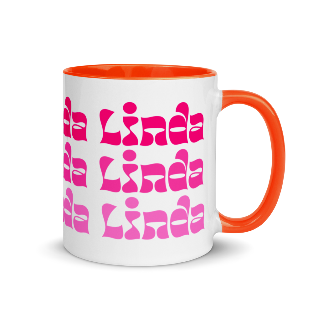 Linda Mug with Color Inside  - 2020 - DominicanGirlfriend.com - Frases Dominicanas - República Dominicana Lifestyle Graphic T-Shirts Streetwear & Accessories - New York - Bronx - Washington Heights - Miami - Florida - Boca Chica - USA - Dominican Clothing