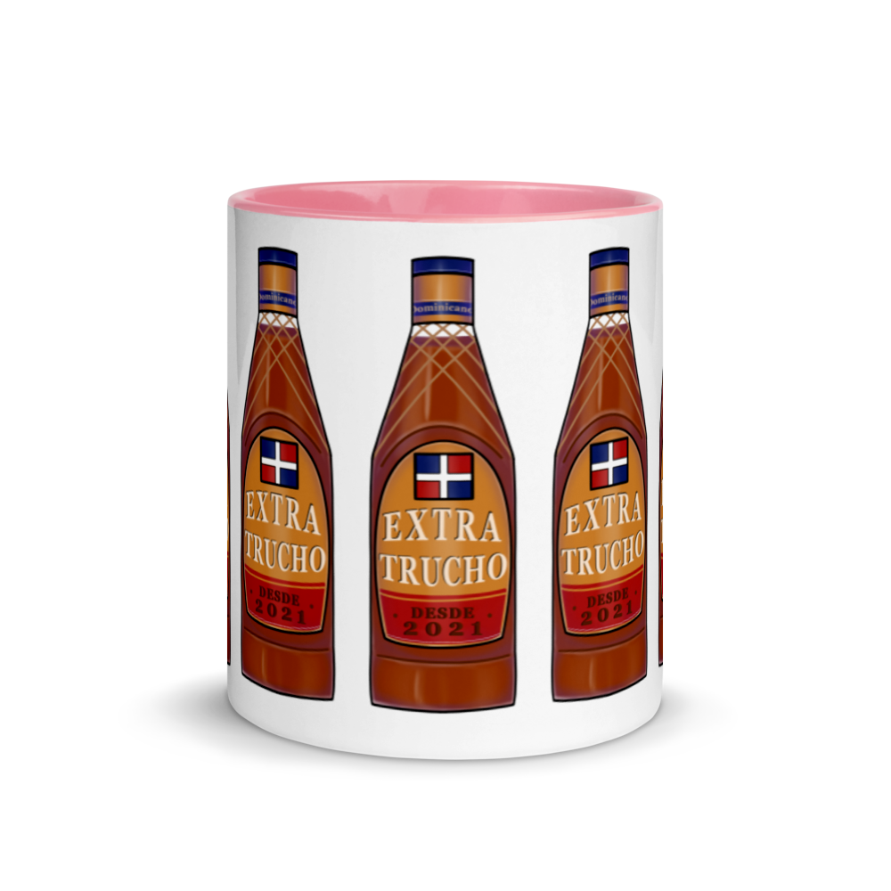 Extra Trucho Dominican Rum Mug with Color Inside  - 2020 - DominicanGirlfriend.com - Frases Dominicanas - República Dominicana Lifestyle Graphic T-Shirts Streetwear & Accessories - New York - Bronx - Washington Heights - Miami - Florida - Boca Chica - USA - Dominican Clothing