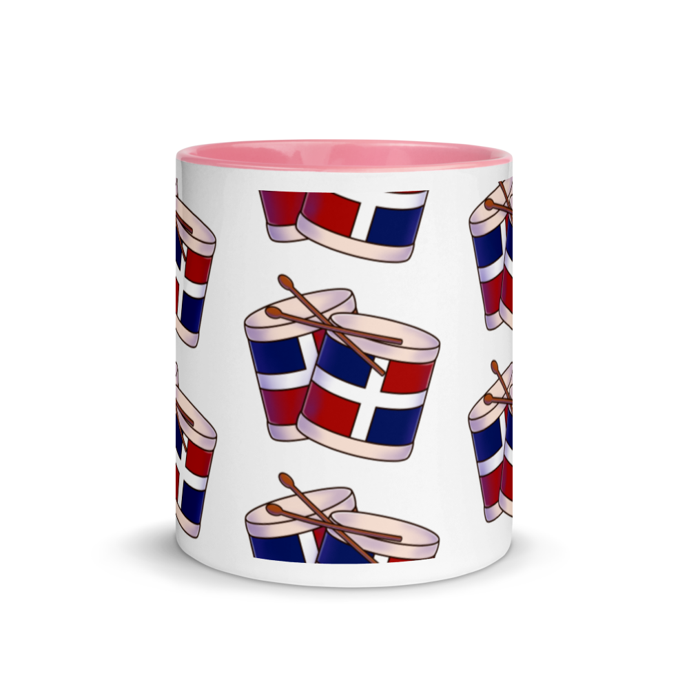 Tambora Dominicana Mug with Color Inside  - 2020 - DominicanGirlfriend.com - Frases Dominicanas - República Dominicana Lifestyle Graphic T-Shirts Streetwear & Accessories - New York - Bronx - Washington Heights - Miami - Florida - Boca Chica - USA - Dominican Clothing