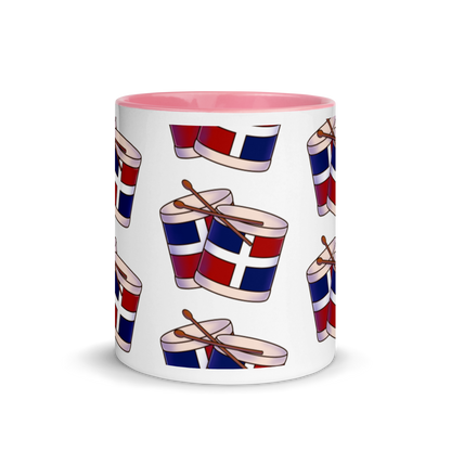 Tambora Dominicana Mug with Color Inside  - 2020 - DominicanGirlfriend.com - Frases Dominicanas - República Dominicana Lifestyle Graphic T-Shirts Streetwear & Accessories - New York - Bronx - Washington Heights - Miami - Florida - Boca Chica - USA - Dominican Clothing