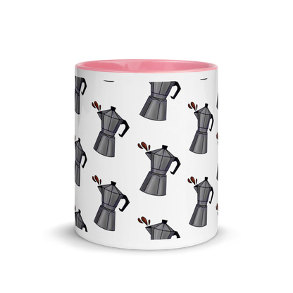 Cafetera Mug with Color Inside  - 2020 - DominicanGirlfriend.com - Frases Dominicanas - República Dominicana Lifestyle Graphic T-Shirts Streetwear & Accessories - New York - Bronx - Washington Heights - Miami - Florida - Boca Chica - USA - Dominican Clothing