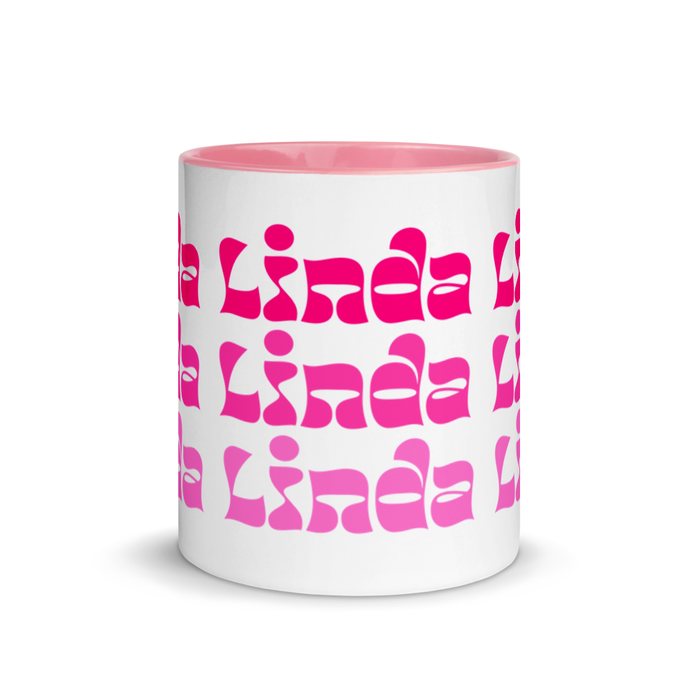 Linda Mug with Color Inside  - 2020 - DominicanGirlfriend.com - Frases Dominicanas - República Dominicana Lifestyle Graphic T-Shirts Streetwear & Accessories - New York - Bronx - Washington Heights - Miami - Florida - Boca Chica - USA - Dominican Clothing