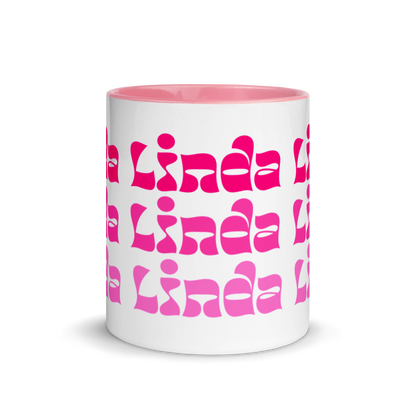 Linda Mug with Color Inside  - 2020 - DominicanGirlfriend.com - Frases Dominicanas - República Dominicana Lifestyle Graphic T-Shirts Streetwear & Accessories - New York - Bronx - Washington Heights - Miami - Florida - Boca Chica - USA - Dominican Clothing