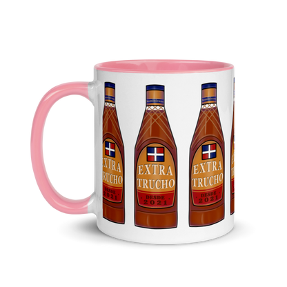 Extra Trucho Dominican Rum Mug with Color Inside  - 2020 - DominicanGirlfriend.com - Frases Dominicanas - República Dominicana Lifestyle Graphic T-Shirts Streetwear & Accessories - New York - Bronx - Washington Heights - Miami - Florida - Boca Chica - USA - Dominican Clothing