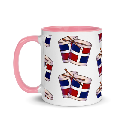 Tambora Dominicana Mug with Color Inside  - 2020 - DominicanGirlfriend.com - Frases Dominicanas - República Dominicana Lifestyle Graphic T-Shirts Streetwear & Accessories - New York - Bronx - Washington Heights - Miami - Florida - Boca Chica - USA - Dominican Clothing