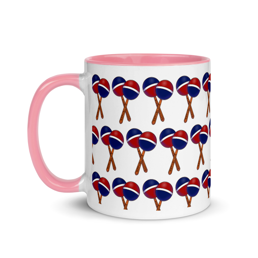 Maracas Dominicana Mug with Color Inside  - 2020 - DominicanGirlfriend.com - Frases Dominicanas - República Dominicana Lifestyle Graphic T-Shirts Streetwear & Accessories - New York - Bronx - Washington Heights - Miami - Florida - Boca Chica - USA - Dominican Clothing