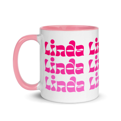 Linda Mug with Color Inside  - 2020 - DominicanGirlfriend.com - Frases Dominicanas - República Dominicana Lifestyle Graphic T-Shirts Streetwear & Accessories - New York - Bronx - Washington Heights - Miami - Florida - Boca Chica - USA - Dominican Clothing