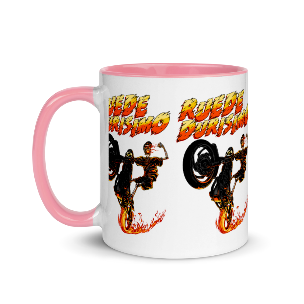 Ruede Durisimo Mug with Color Inside  - 2020 - DominicanGirlfriend.com - Frases Dominicanas - República Dominicana Lifestyle Graphic T-Shirts Streetwear & Accessories - New York - Bronx - Washington Heights - Miami - Florida - Boca Chica - USA - Dominican Clothing