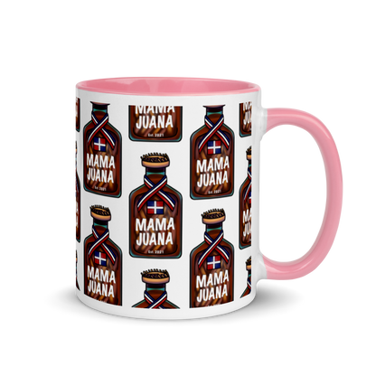 Mama Juana Dominicana Mug with Color Inside  - 2020 - DominicanGirlfriend.com - Frases Dominicanas - República Dominicana Lifestyle Graphic T-Shirts Streetwear & Accessories - New York - Bronx - Washington Heights - Miami - Florida - Boca Chica - USA - Dominican Clothing