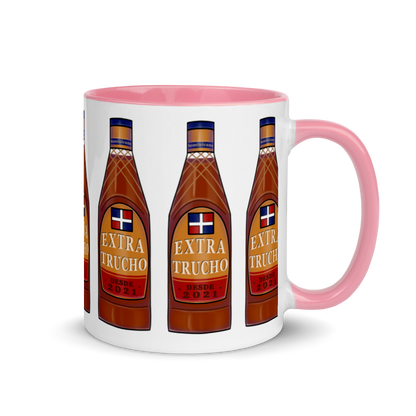 Extra Trucho Dominican Rum Mug with Color Inside  - 2020 - DominicanGirlfriend.com - Frases Dominicanas - República Dominicana Lifestyle Graphic T-Shirts Streetwear & Accessories - New York - Bronx - Washington Heights - Miami - Florida - Boca Chica - USA - Dominican Clothing