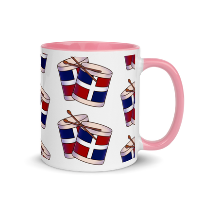 Tambora Dominicana Mug with Color Inside  - 2020 - DominicanGirlfriend.com - Frases Dominicanas - República Dominicana Lifestyle Graphic T-Shirts Streetwear & Accessories - New York - Bronx - Washington Heights - Miami - Florida - Boca Chica - USA - Dominican Clothing