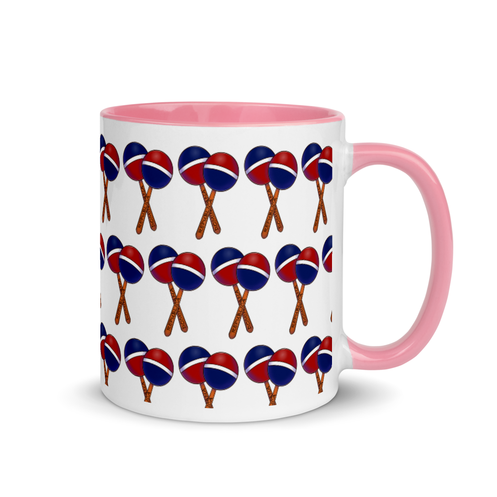 Maracas Dominicana Mug with Color Inside  - 2020 - DominicanGirlfriend.com - Frases Dominicanas - República Dominicana Lifestyle Graphic T-Shirts Streetwear & Accessories - New York - Bronx - Washington Heights - Miami - Florida - Boca Chica - USA - Dominican Clothing
