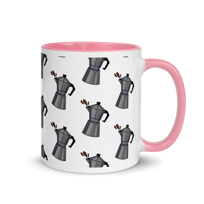 Cafetera Mug with Color Inside  - 2020 - DominicanGirlfriend.com - Frases Dominicanas - República Dominicana Lifestyle Graphic T-Shirts Streetwear & Accessories - New York - Bronx - Washington Heights - Miami - Florida - Boca Chica - USA - Dominican Clothing