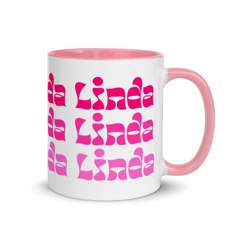 Linda Mug with Color Inside  - 2020 - DominicanGirlfriend.com - Frases Dominicanas - República Dominicana Lifestyle Graphic T-Shirts Streetwear & Accessories - New York - Bronx - Washington Heights - Miami - Florida - Boca Chica - USA - Dominican Clothing