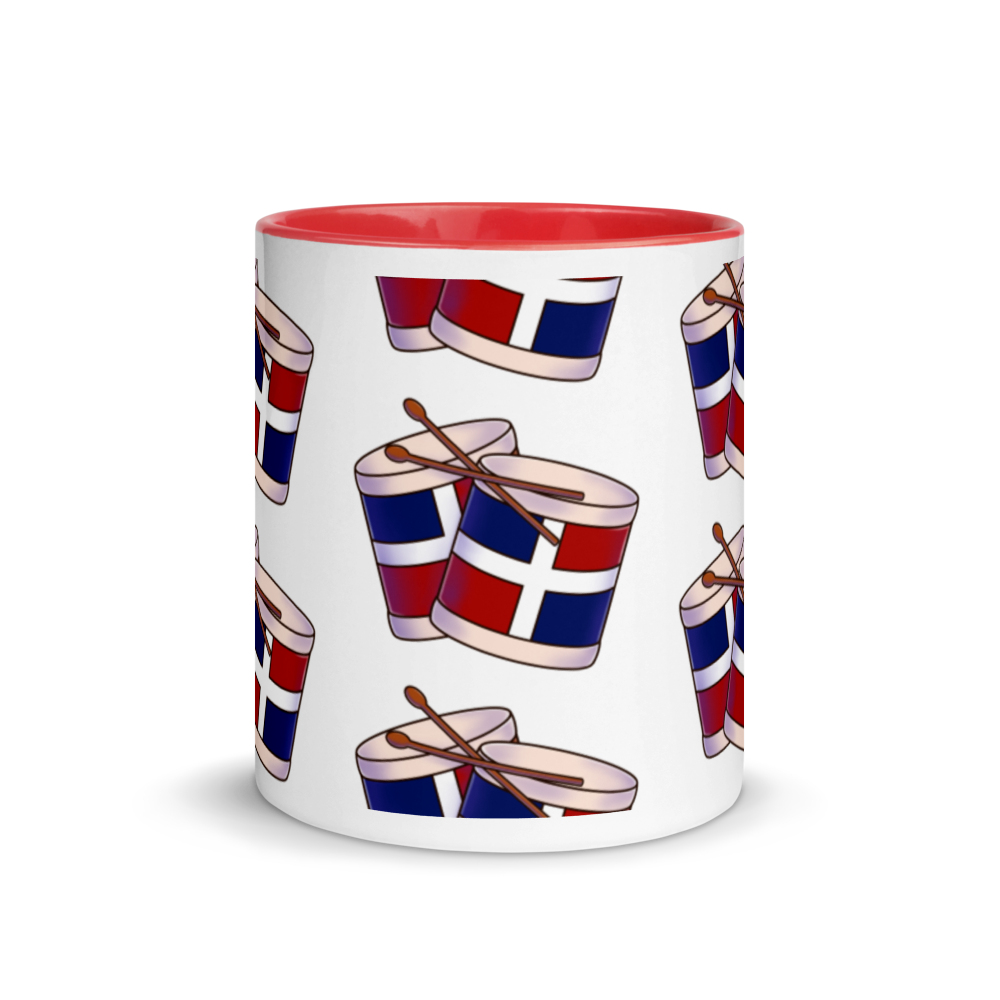 Tambora Dominicana Mug with Color Inside  - 2020 - DominicanGirlfriend.com - Frases Dominicanas - República Dominicana Lifestyle Graphic T-Shirts Streetwear & Accessories - New York - Bronx - Washington Heights - Miami - Florida - Boca Chica - USA - Dominican Clothing