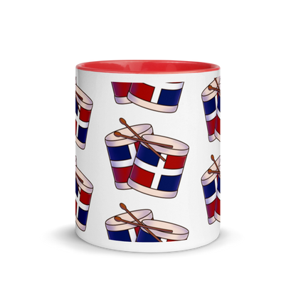 Tambora Dominicana Mug with Color Inside  - 2020 - DominicanGirlfriend.com - Frases Dominicanas - República Dominicana Lifestyle Graphic T-Shirts Streetwear & Accessories - New York - Bronx - Washington Heights - Miami - Florida - Boca Chica - USA - Dominican Clothing