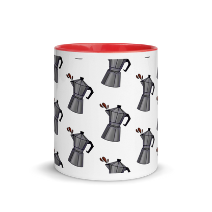 Cafetera Mug with Color Inside  - 2020 - DominicanGirlfriend.com - Frases Dominicanas - República Dominicana Lifestyle Graphic T-Shirts Streetwear & Accessories - New York - Bronx - Washington Heights - Miami - Florida - Boca Chica - USA - Dominican Clothing