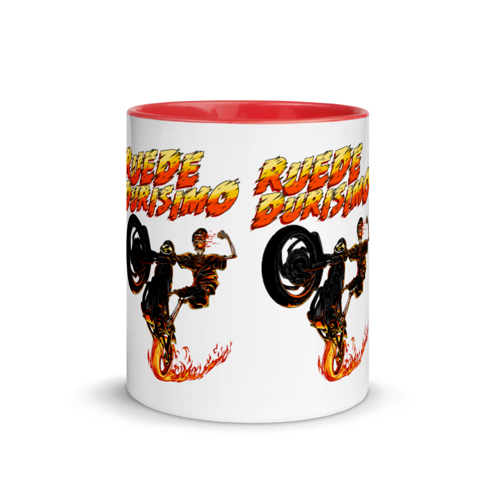 Ruede Durisimo Mug with Color Inside  - 2020 - DominicanGirlfriend.com - Frases Dominicanas - República Dominicana Lifestyle Graphic T-Shirts Streetwear & Accessories - New York - Bronx - Washington Heights - Miami - Florida - Boca Chica - USA - Dominican Clothing