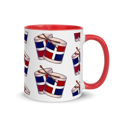 Tambora Dominicana Mug with Color Inside  - 2020 - DominicanGirlfriend.com - Frases Dominicanas - República Dominicana Lifestyle Graphic T-Shirts Streetwear & Accessories - New York - Bronx - Washington Heights - Miami - Florida - Boca Chica - USA - Dominican Clothing