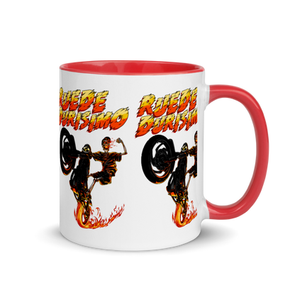 Ruede Durisimo Mug with Color Inside  - 2020 - DominicanGirlfriend.com - Frases Dominicanas - República Dominicana Lifestyle Graphic T-Shirts Streetwear & Accessories - New York - Bronx - Washington Heights - Miami - Florida - Boca Chica - USA - Dominican Clothing