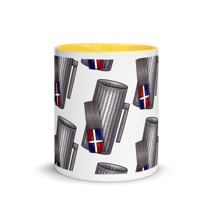 Güira Dominicana Mug with Color Inside  - 2020 - DominicanGirlfriend.com - Frases Dominicanas - República Dominicana Lifestyle Graphic T-Shirts Streetwear & Accessories - New York - Bronx - Washington Heights - Miami - Florida - Boca Chica - USA - Dominican Clothing