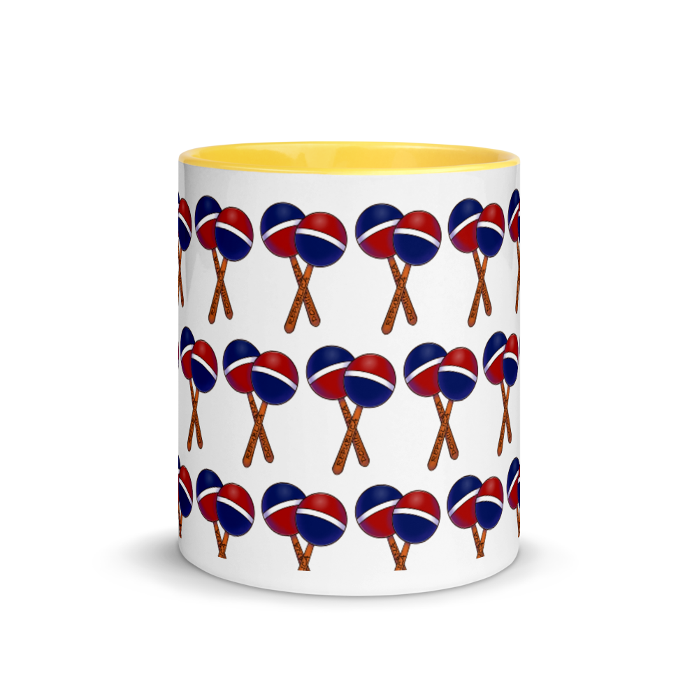 Maracas Dominicana Mug with Color Inside  - 2020 - DominicanGirlfriend.com - Frases Dominicanas - República Dominicana Lifestyle Graphic T-Shirts Streetwear & Accessories - New York - Bronx - Washington Heights - Miami - Florida - Boca Chica - USA - Dominican Clothing